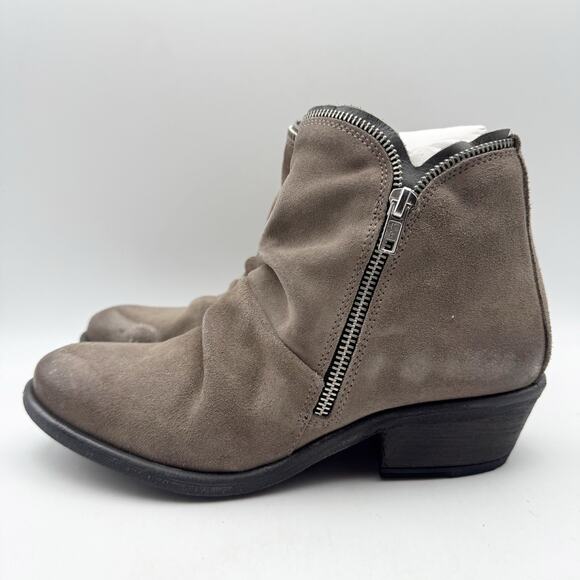 Miz Mooz Womens Camile Booties EU 38 US 7.5-8 Grey Suede EUC - Picture 8 of 15